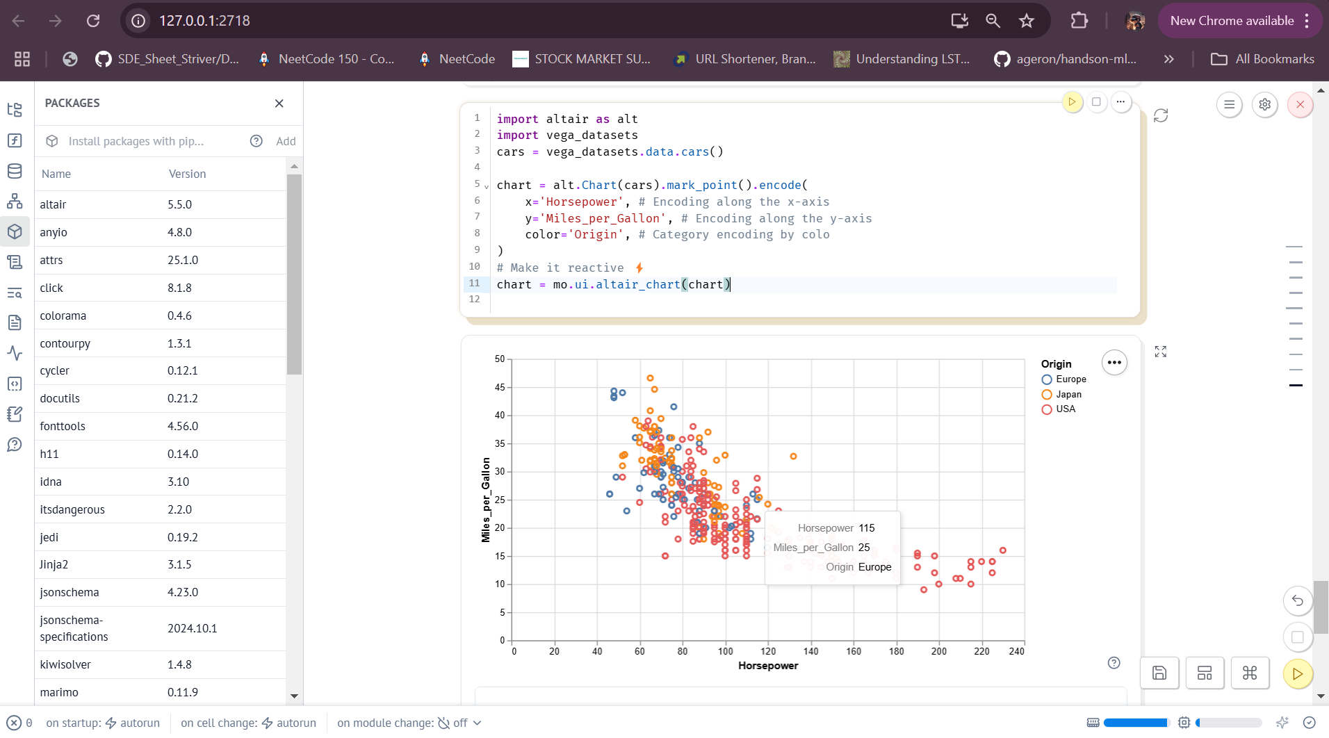 Reactive Programming with Altair