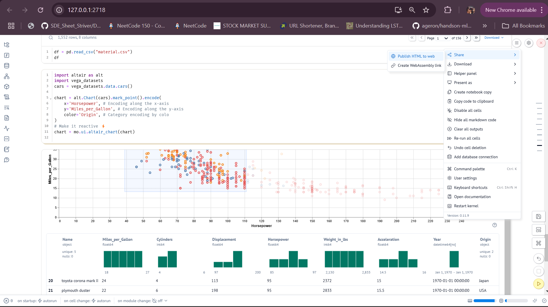 Deployment Logs and Sharing Options